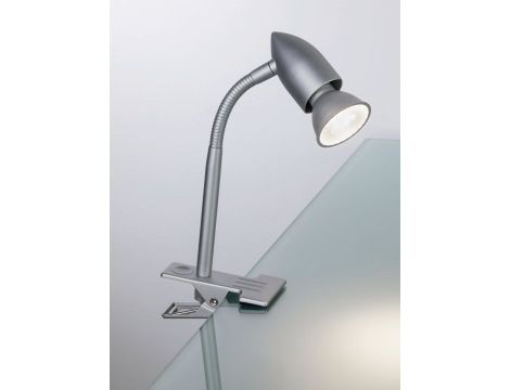 Lampa z klipsem GESA GU10 max. 35W 230V chrom matowy / metal / tworzywo sztuczne - 4
