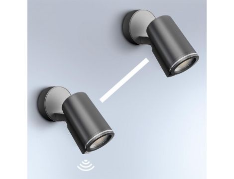 Oprawa elewacyjna z czujnikiem ruchu i zmierzchu SPOT ONE S PIR 7,47W 512lm 3000K IP44  IK03 230V antracyt / aluminium - 5