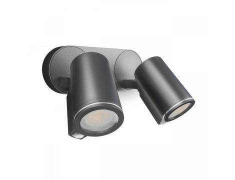 Oprawa elewacyjna z czujnikiem ruchu i zmierzchu  SPOT DUO S PIR 14,95W LED 1024lm 3000K IP44  IK03 230V antracyt / aluminium