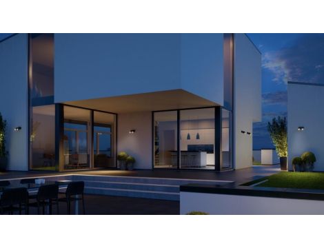 Oprawa elewacyjna z czujnikiem ruchu i zmierzchu  SPOT DUO S PIR 14,95W LED 1024lm 3000K IP44  IK03 230V antracyt / aluminium - 2