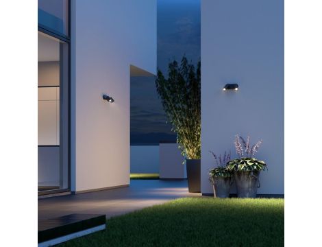 Oprawa elewacyjna z czujnikiem ruchu i zmierzchu  SPOT DUO S PIR 14,95W LED 1024lm 3000K IP44  IK03 230V antracyt / aluminium - 3