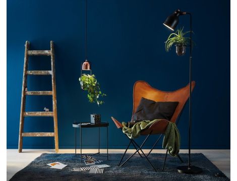 Lampa wisząca z doniczką NEORDIC FANJA GU10 max.1x20W 230V czarny / miedziany / metal - 4