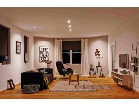 Oprawa do wbudowania NOVA COIN LED stała zestaw 6W 470lm 78mm 2700K IP44 230V szczotkowane żelazo - 5