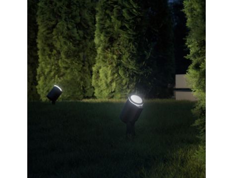 Oprawa ogrodowa wbijana SPOT GARDEN SC LED czujniki ruchu i zmierzchu Bluetooth Mesh  7,9W 512lm 3000K IP44 IK03 230V antracyt / aluminium - 5