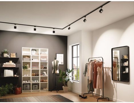 Szynoprzewód URail system 0,1m  230V czarny mat / metal - 4