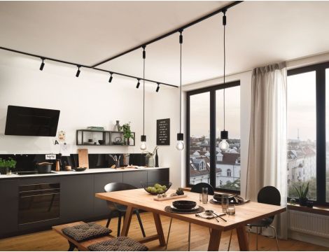 Szynoprzewód URail system 2m 230V czarny mat / metal - 5