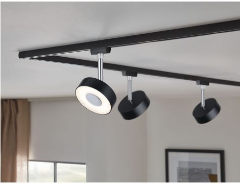 Reflektor na szynoprzewód URail CIRCLE LED DIM 5W 152lm 2700K 230V czarny matowy/ metal - 3