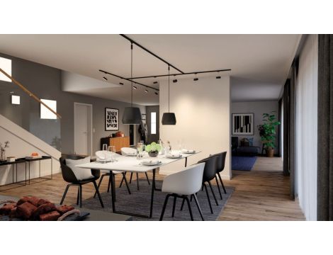 Przewód zasilający URail System 1m max.1000W 230V czarny mat /  tworzywo sztuczne - 4