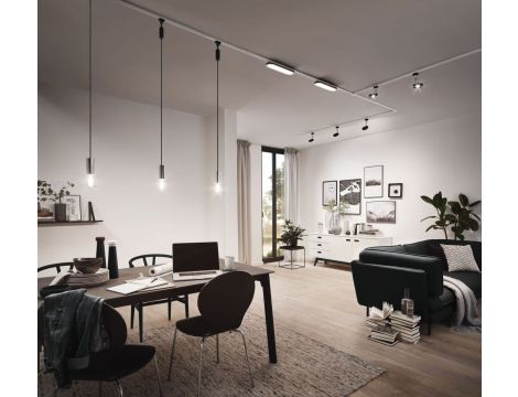 URail Panel LED 7W Czarny Mat/Chrom 230V Aluminium/Tworzywo sztuczne - 3