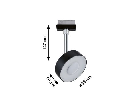 Reflektor na szynoprzewód URail CIRCLE LED DIM 5W 160lm 4000K 230V czarny matowy/ metal - 8