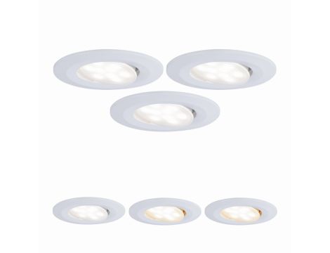 Zestaw opraw do wbudowania CALLA LED 3x5W 400lm okrągła stała 3000/4000/6500K IP65 230V biały matowy - 5