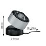 Lampa stołowa ALDAN LED ściemniana 3,5W 200lm 2700K 230V czarny / szczotkowane aluminium - 5