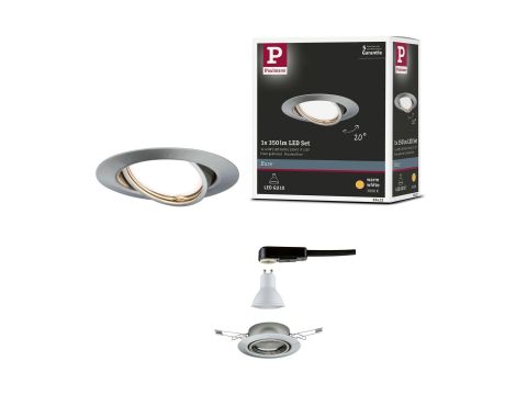 Oprawa wbudowana Base ruchoma 1x5W 230V GU10 51mm Żelazo Szczotkowane/Metal - 6