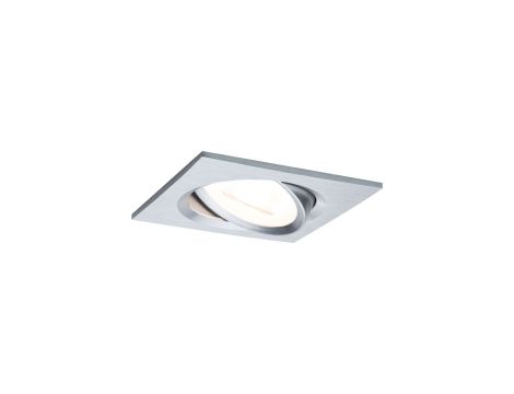 Oprawa do wbudowania NOVA COIN LED wychylna zestaw 3x6W 470lm 84x84mm 2700K IP23 230V aluminium - 2