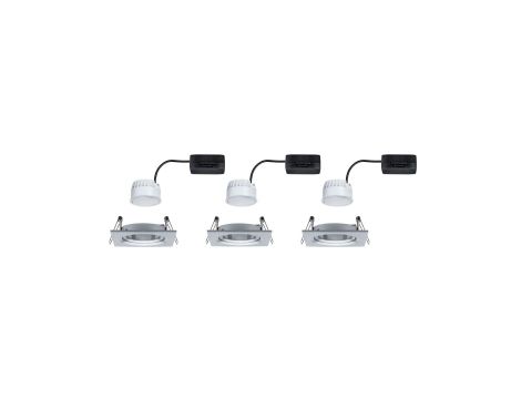 Oprawa do wbudowania NOVA COIN LED wychylna zestaw 3x6W 470lm 84x84mm 2700K IP23 230V aluminium - 4