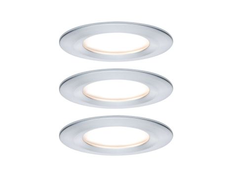 Oprawa do wbudowania NOVA COIN LED stała 3x6W 470lm 78mm 2700K IP44 230V aluminium
