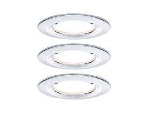 Oprawa do wbudowania NOVA COIN LED stała 3x6W 470lm 78mm 2700K IP44 230V chrom