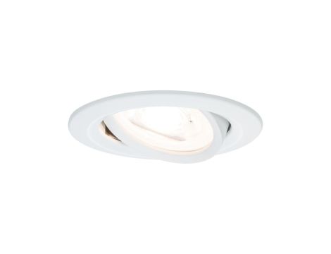Oprawa do wbudowania NOVA LED DIM wychylna GU10 6.5W 460lm 84mm 2700K IP23 230V biały mat