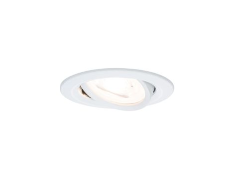 Oprawa do wbudowania NOVA LED DIM wychylna zestaw  GU10 6.5W 460lm 84mm 2700K IP23 230V biały mat - 2