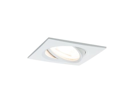 Oprawa do wbudowania NOVA LED DIM wychylna GU10 6.5W 460lm 84x84mm 2700K IP23 230V biały mat