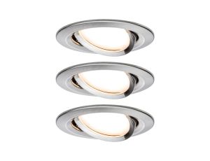 Oprawa do wbudowania NOVA COIN LED DIM wychylna 6W 470lm 84mm 2700K IP23 230V szczotkowane żelazo