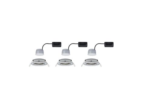 Oprawa do wbudowania NOVA COIN LED DIM wychylna 6W 470lm 84mm 2700K IP23 230V szczotkowane żelazo - 3