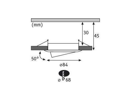 Oprawa do wbudowania NOVA COIN LED DIM wychylna zestaw 3x6W 470lm 84mm 2700K IP23 230V biały mat - 7