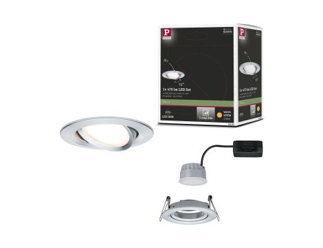 Oprawa do wbudowania NOVA COIN LED DIM wychylna 6W 470lm 84mm 2700K IP23 230V biały mat - 5