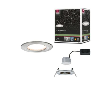 Oprawa do wbudowania NOVA COIN LED DIM stała 6W 470lm 78mm 2700K IP44 230V szczotkowane żelazo - 7