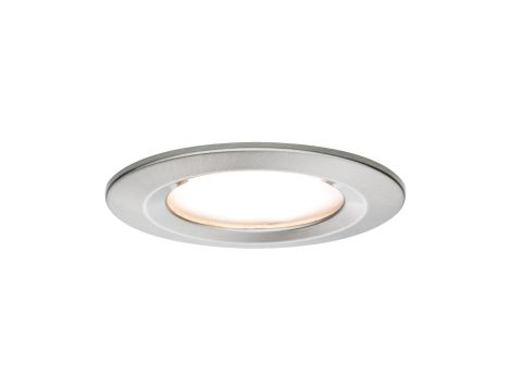 Oprawa do wbudowania NOVA COIN LED DIM stała 6W 470lm 78mm 2700K IP44 230V szczotkowane żelazo
