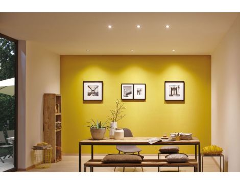 Oprawa do wbudowania NOVA COIN LED DIM stała zestaw 3x6W 470lm 78mm 2700K IP44 230V szczotkowane żelazo - 5