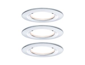 Oprawa do wbudowania NOVA COIN LED DIM stała zestaw 3x6W 470lm 78mm 2700K IP44 230V chrom