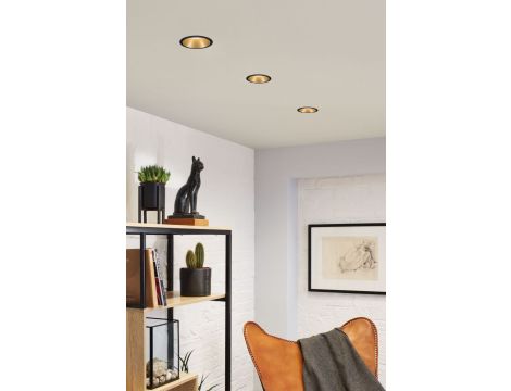 Oprawa do wbudowania COLE COIN LED 3-STEP DIM 1x6W 470lm 2700K IP44 230V czarny / złoty / matowy - 6