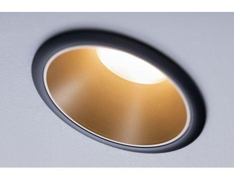 Oprawa do wbudowania COLE COIN LED 3-STEP DIM zestaw 3x6W 470lm 2700K IP44 230V Czarny/Złoty-matowy - 5