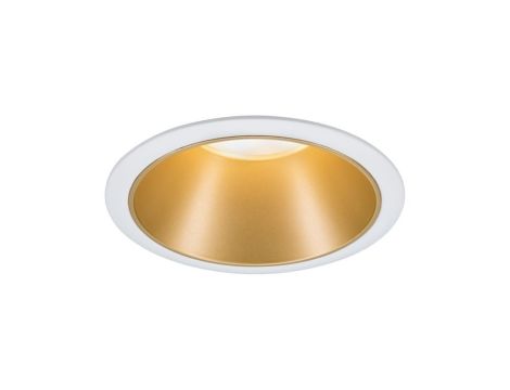 Oprawa do wbudowania COLE COIN LED 3-STEP DIM 1x6W 470lm 2700K IP44 230V biały / złoty-matowy