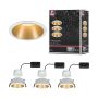 Oprawa do wbudowania COLE COIN LED 3-STEP DIM zestaw 3x6W 470lm 2700K IP44 230V biały / złoty-matowy - 12