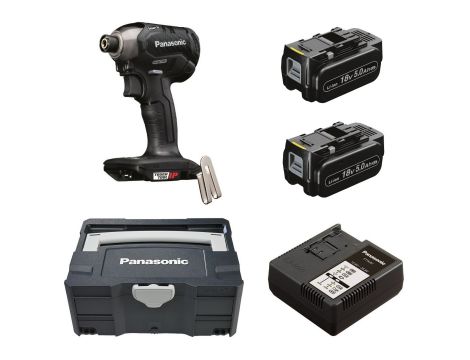 Zakrętarka udarowa 18V Panasonic EY76A1+ Systainer + 2x 5.0Ah + ładowarka