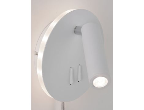 Oprawa ścienna TABARI LED 4.4W 3000K  1x300lm i 1x160lm 230V biały / chrom / metal - 3