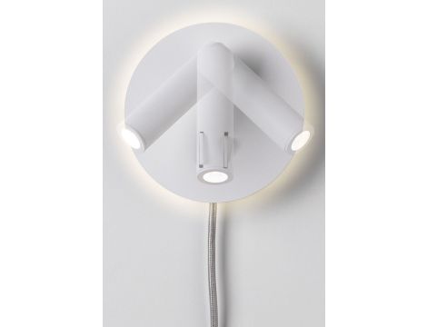 Oprawa ścienna TABARI LED 4.4W 3000K  1x300lm i 1x160lm 230V biały / chrom / metal - 4