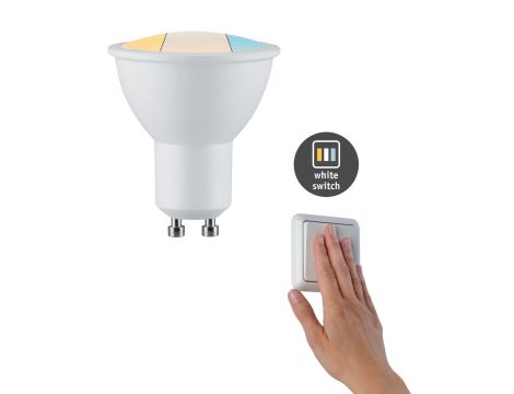 Źródło światła LED zestaw 3XGU10 3-STEP DIM 5.9W 470lm 2700-6500K 230V biały / tworzywo sztuczne