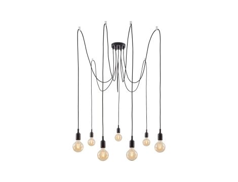 Lampa wisząca KETIL Neordic E27 max. 7x60W IP20 230V czarny / metal / tworzywo sztuczne