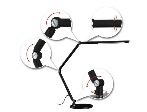 Lampka biurkowa FLEXBAR LED 9.5W DIM 700lm 3000/4000/6500K 230V czarny / aluminium - 5