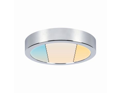 Plafoniera AVIAR LED DIM 13W 1050lm okrągła 220mm 2700-6500K IP44 230V chrom /  tworzywo sztuczne