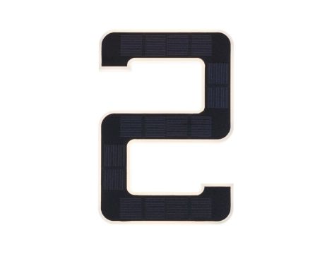 Oprawa elewacyjna SOLAR LED numer domu 2 3000K IP44 wymienny akumulator / czarny / tworzywo sztuczne - 8