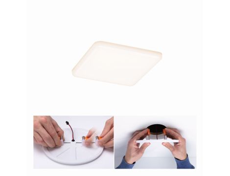 Panel bezramkowy Veluna VariFit IP44 10W 3000K 125x125mm Tworzywo sztuczne - 4