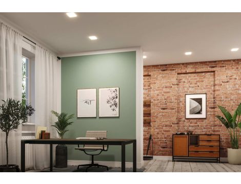 Panel bezramkowy VEUNA VariFit IP44 20W 3000K 185x185mm  230V tworzywo sztuczne - 5