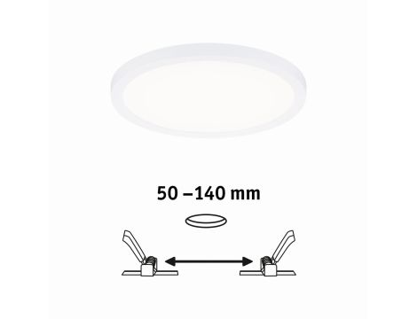 Plafoniera VariFit AREO LED 13W 1200lm 4000K okrągła 175mm IP44 230V biały matowy / tworzywo sztuczne - 5