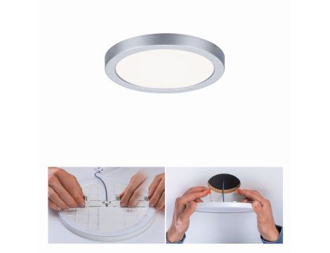 Plafoniera VariFit AREO LED 6.5W 500lm 4000K okrągla 118mm IP44 230V chrom matowy / tworzywo sztuczne - 4