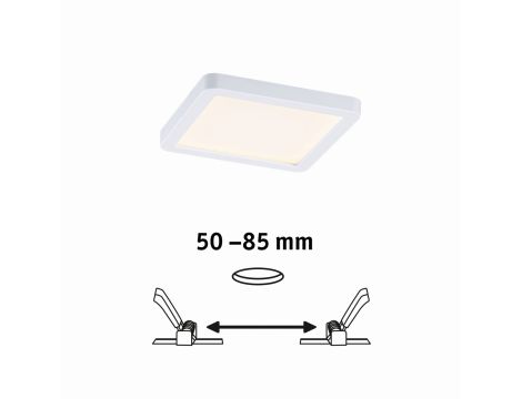 Plafoniera VariFit AREO LED 6.5W 500lm 3000K 118x118mm IP44 230V biały matowy / tworzywo sztuczne - 5