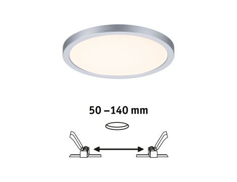 Plafoniera VariFit AREO LED DIM SM Zigbee 13W 1200lm 3000-6500K okrągla 175mm IP44 230V chrom matowy / tworzywo sztuczne - 7